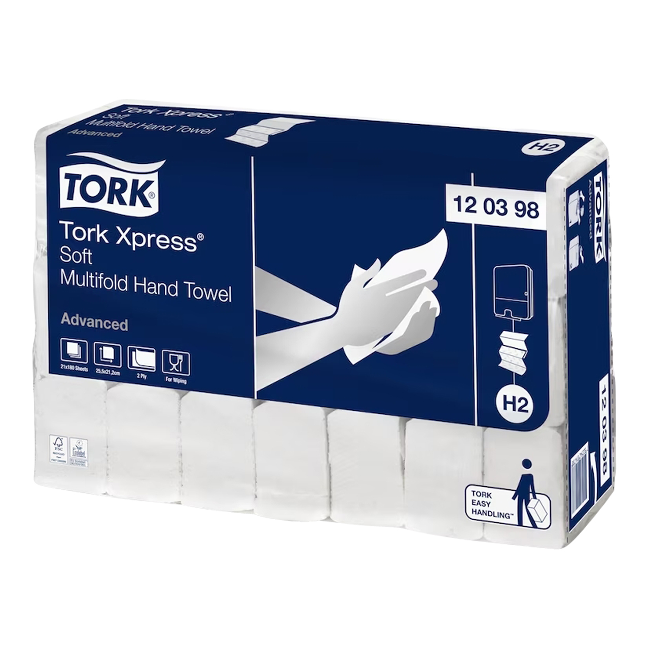 Tork Xpress® Essuie-mains doux Multifold, pliage en Z