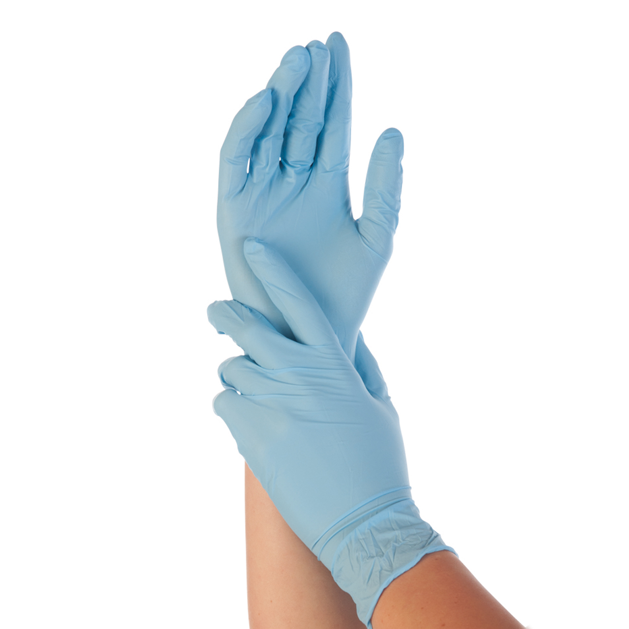 Gants en nitrile Control bleus L