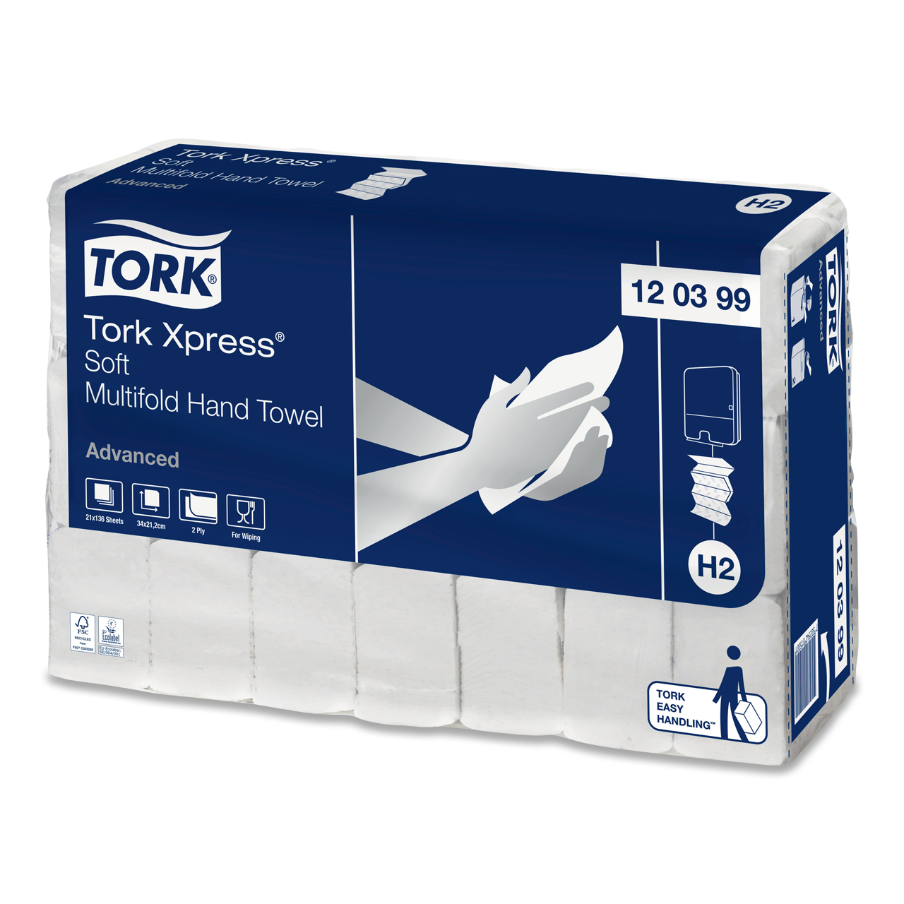 Tork Xpress® Essuie-mains doux compressés Multifold