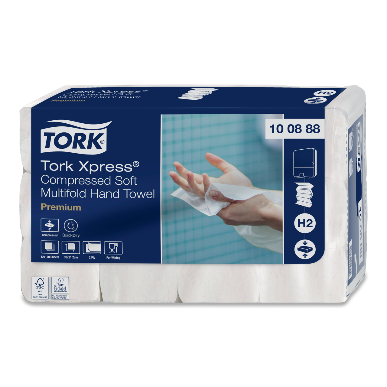 Tork Xpress® Essuie-mains doux compressés Multifold