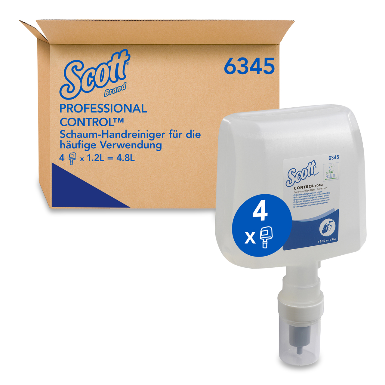 Scott® Control Mousse Lavante 1.2l - Cartouche