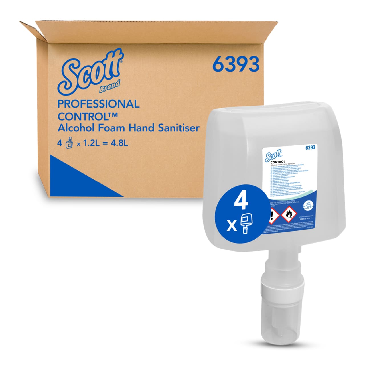 Scott® Control™ Mousse désinfec. P. les mains 1.2l