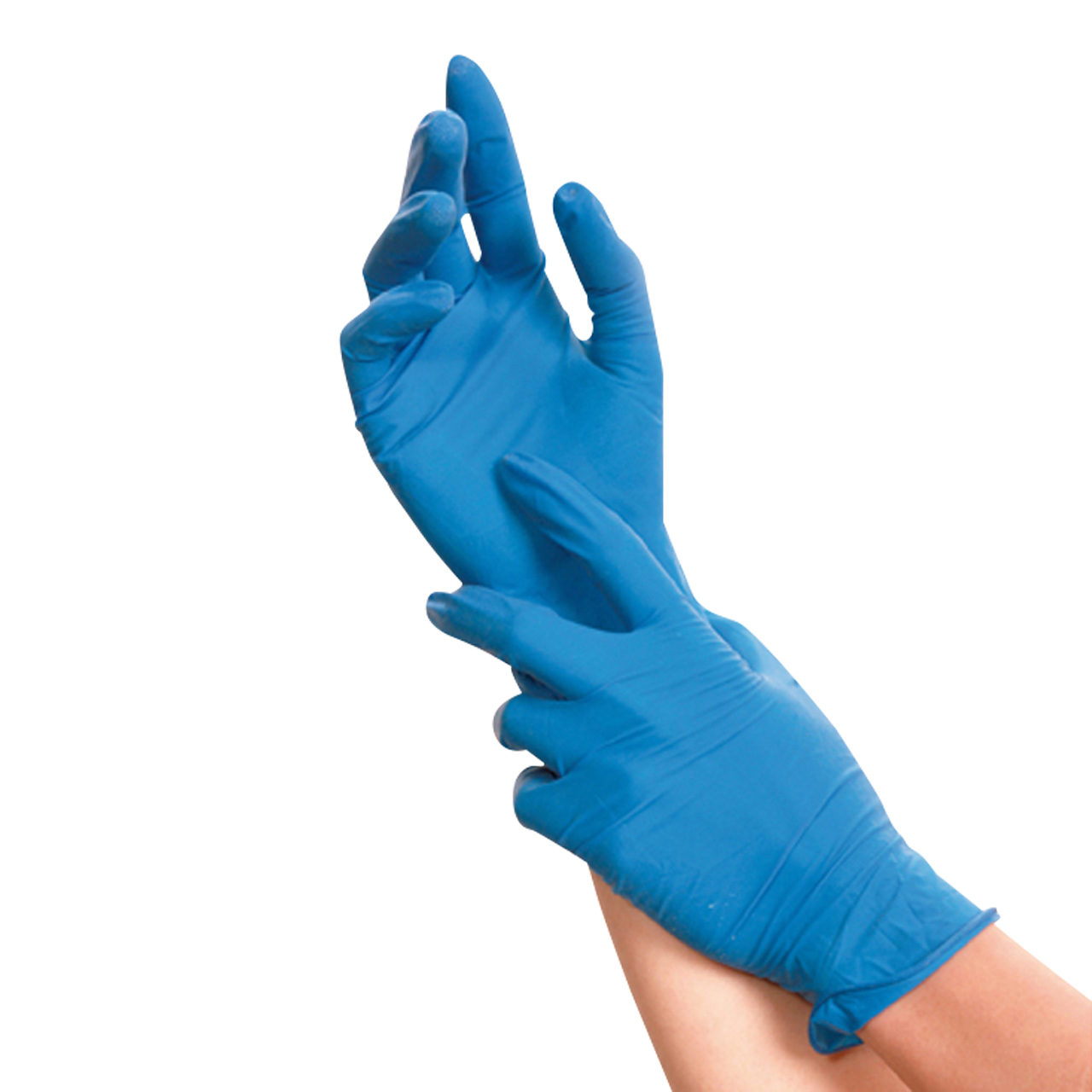 Gants en latex Soft blue M