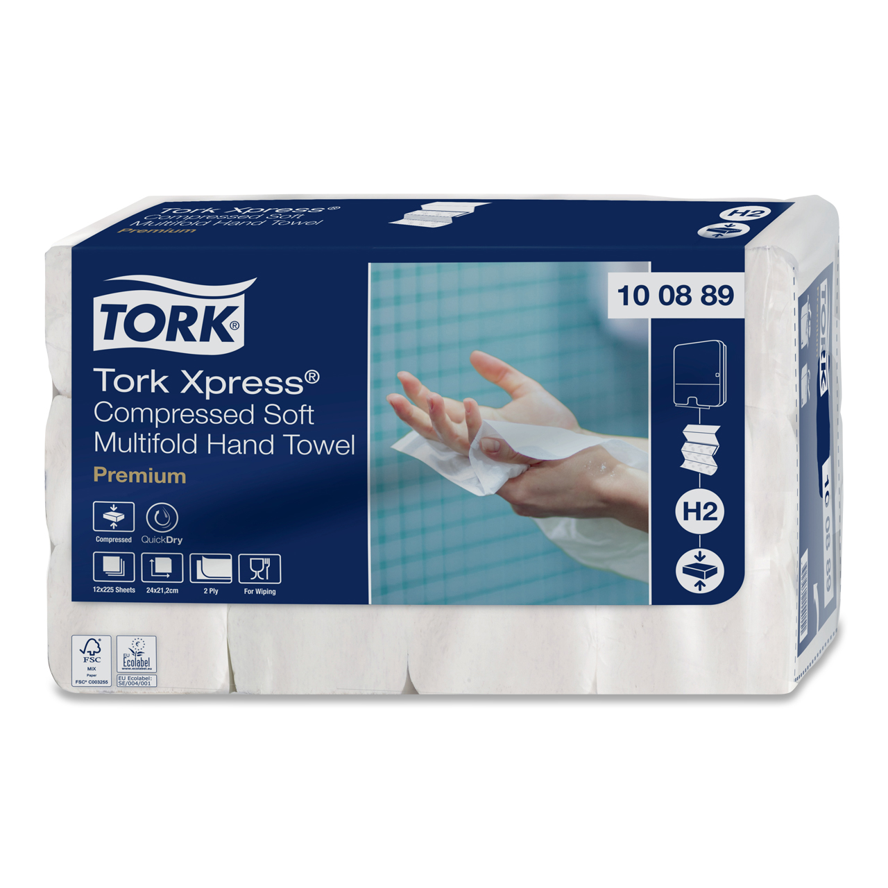 Tork Xpress® Essuie-mains doux compressés Multifold